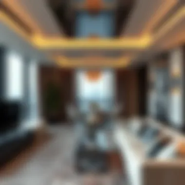 Luxury Apartment Interior in Maze Tower Interior view of a luxury apartment in Maze Tower