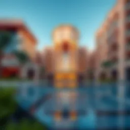 Stunning architectural design of Merano Damac showcasing modern aesthetics
