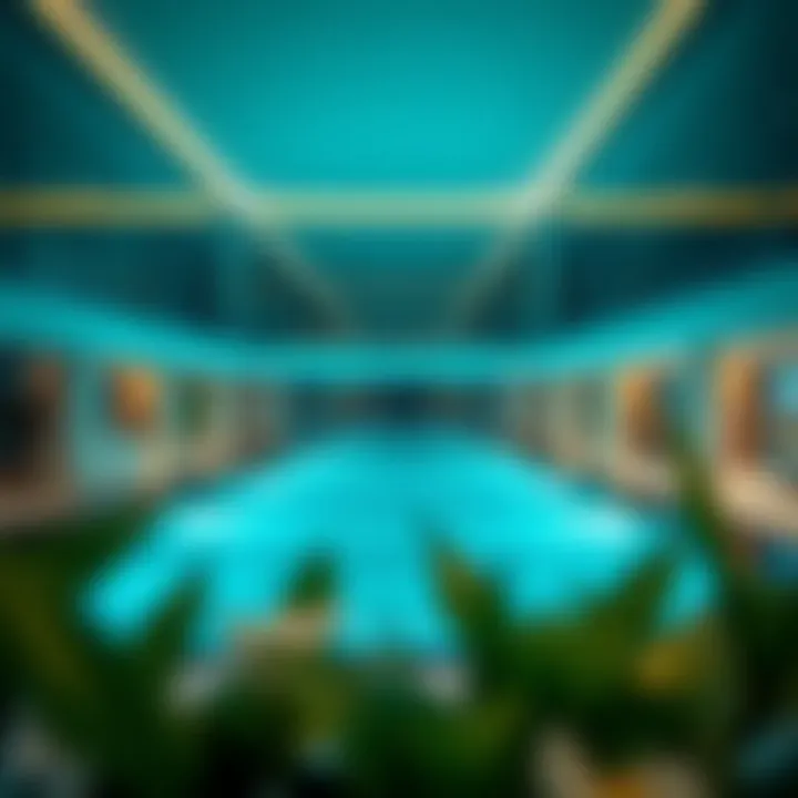 Luxurious amenities at Merano Damac including pool and fitness center