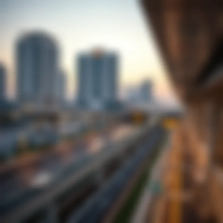 Infrastructure project in Meydan South highlighting transportation links