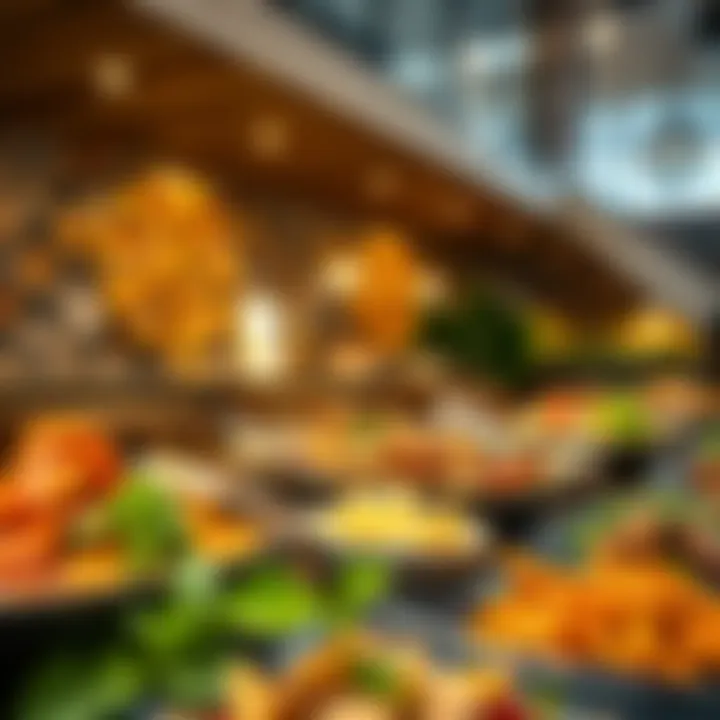 Diverse selection of dishes served at a casual eatery in Mirdif Hills