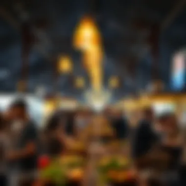 Vibrant atmosphere during a food festival in Mirdif Hills