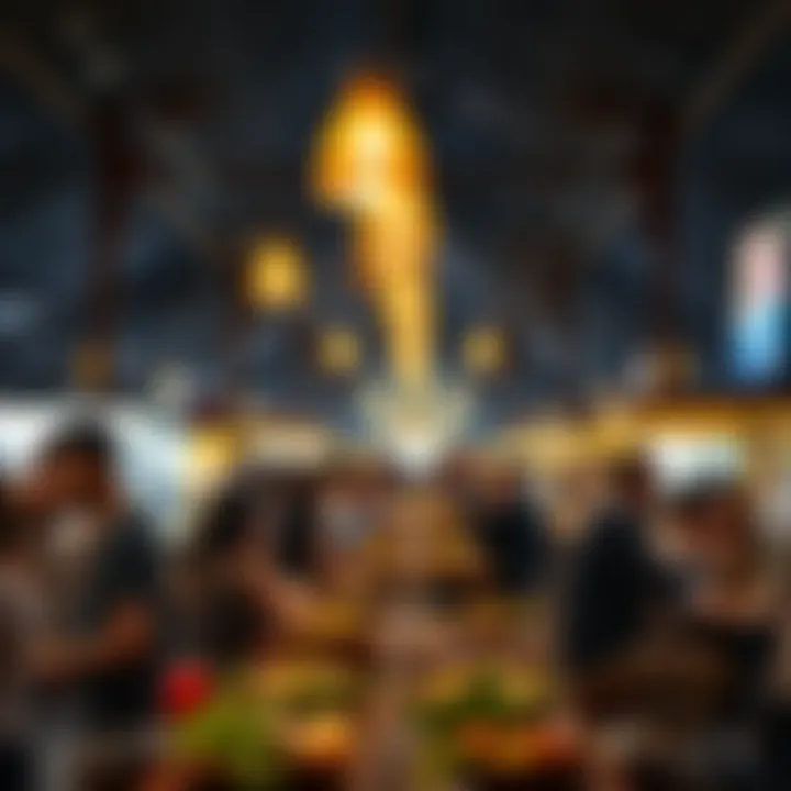 Vibrant atmosphere during a food festival in Mirdif Hills