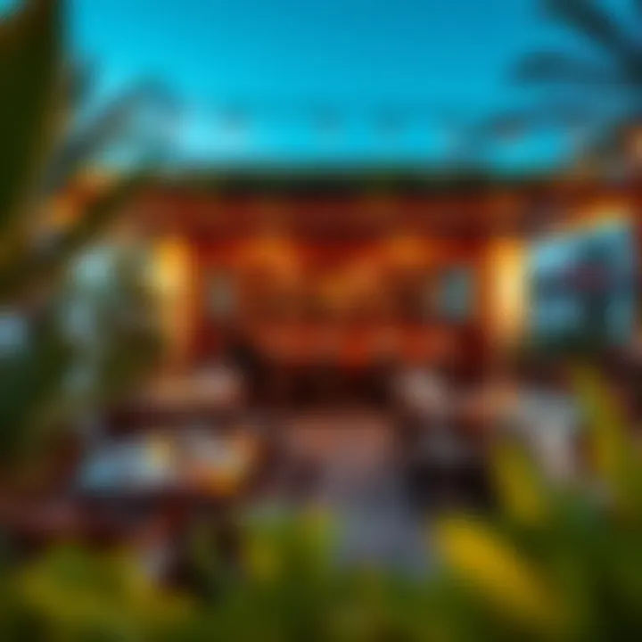 Charming outdoor dining setup at a Mirdif Hills restaurant
