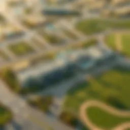 Aerial view of Mudon Ranim community showcasing lush landscapes and modern architecture