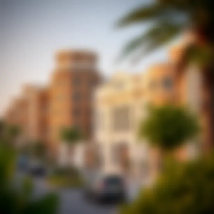 Overview of the Muhra neighborhood highlighting its residential dynamics