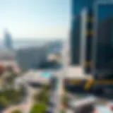 Aerial view of Dubai showcasing urban planning