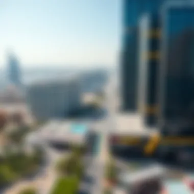 Aerial view of Dubai showcasing urban planning