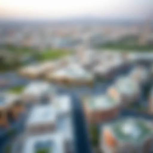 Aerial view of Mussafah showcasing the urban landscape and development