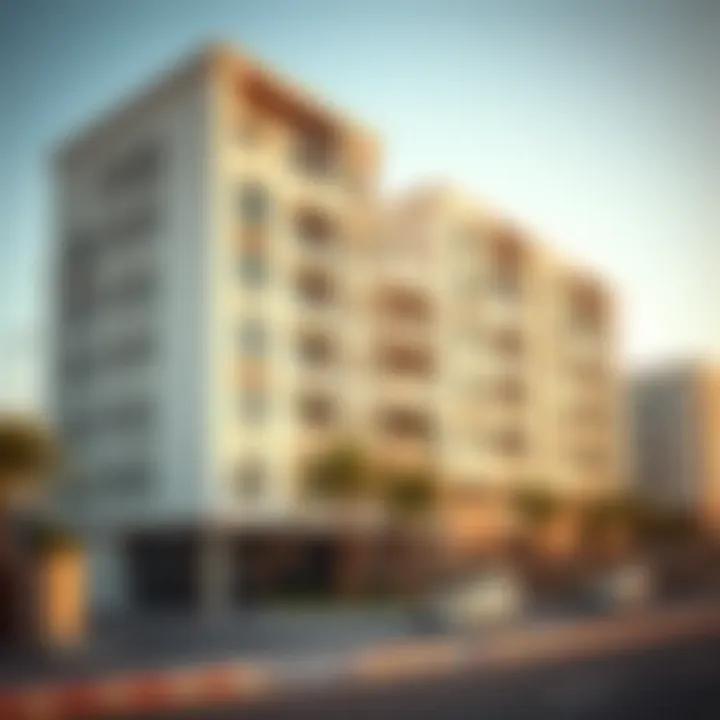 Modern residential buildings in Mussafah highlighting real estate options
