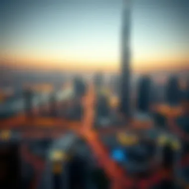 Panoramic view of Dubai skyline featuring My Tower