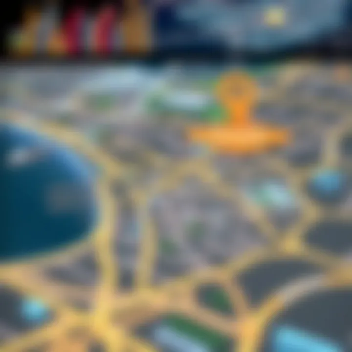 Interactive Map of Dubai Neighborhoods Interactive map highlighting popular neighborhoods in Dubai