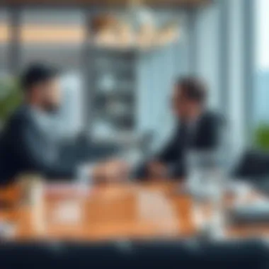 Strategic Negotiation in Real Estate Successful negotiation strategies illustrated through a strategic meeting