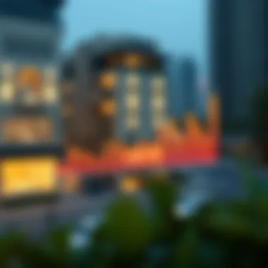 Market Trends: Insights into Real Estate Graph depicting market trends in Dubai's real estate