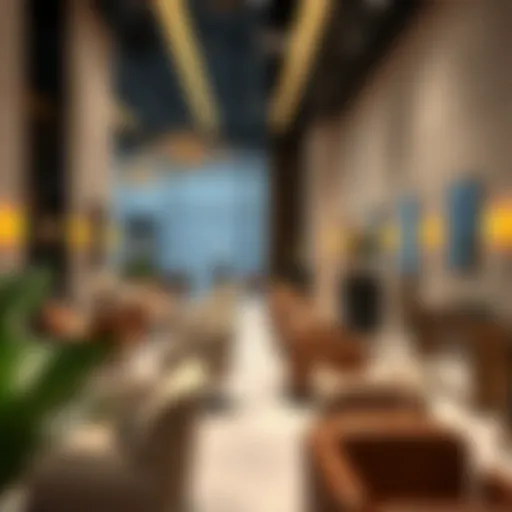 Elegant salon interior showcasing luxury design