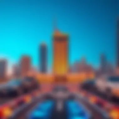 Bingatti Real Estate in Dubai's Skyline Vibrant skyline featuring Bingatti real estate
