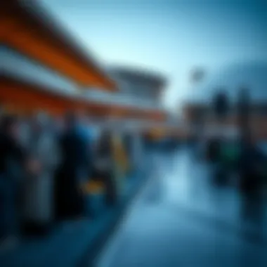 An artistic representation of cultural events hosted at the Dubai Opera