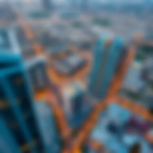 Aerial view showcasing the Dubai South area with modern architecture