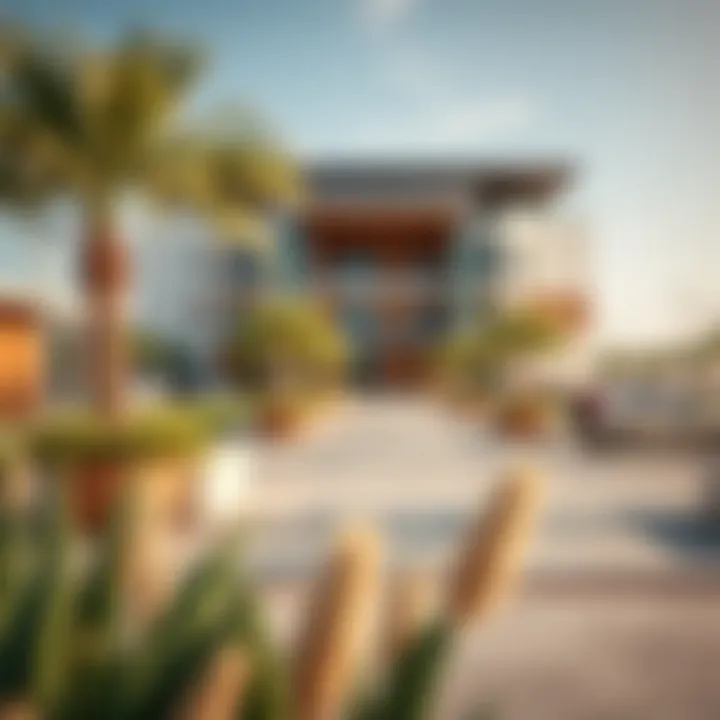 Vibrant community spaces and recreational areas on Noya Yas Island