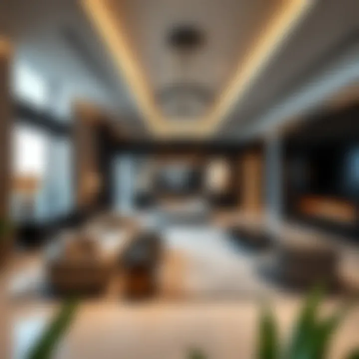 Luxurious living space inside Ocean House with elegant decor