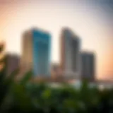 A stunning view of Oceanz by Danube showcasing its architectural brilliance