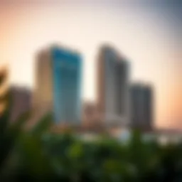 A stunning view of Oceanz by Danube showcasing its architectural brilliance
