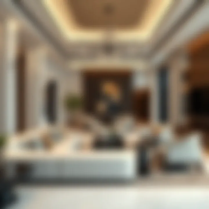 Luxurious interior of a residence in One Za'abeel featuring modern aesthetics