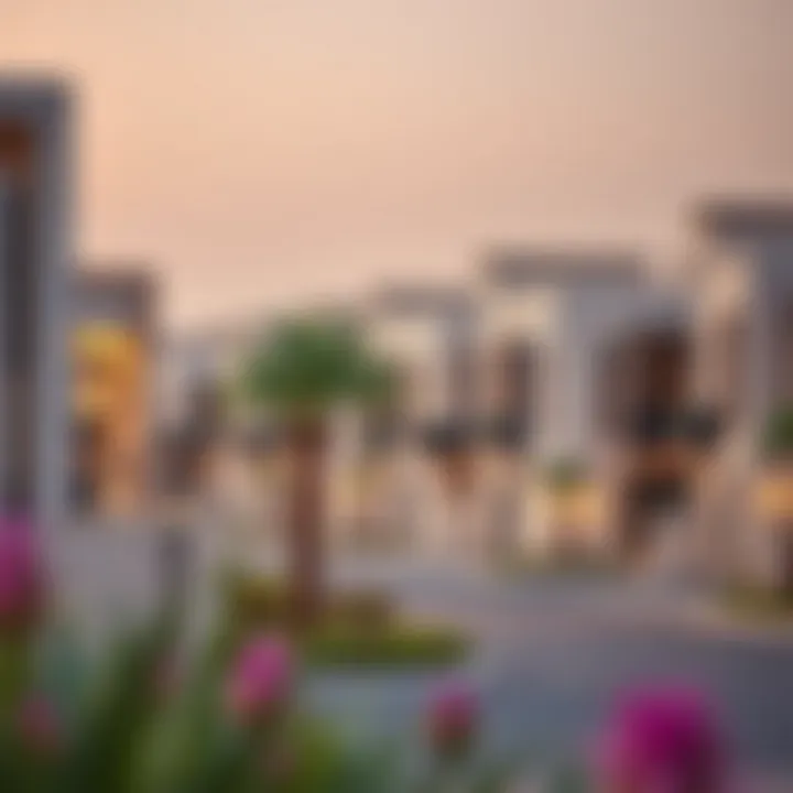Modern residential properties in an emerging neighborhood