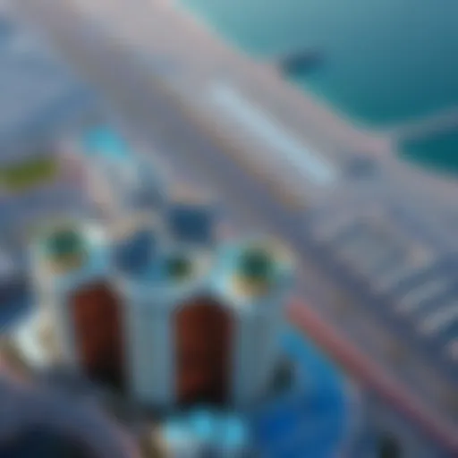 Stunning aerial view of Park Towers showcasing architectural elegance