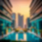 Panoramic view of Point West Silicon Oasis showcasing modern architecture