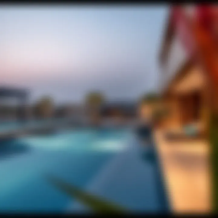 Luxurious amenities including a swimming pool and leisure areas at Privà Living.