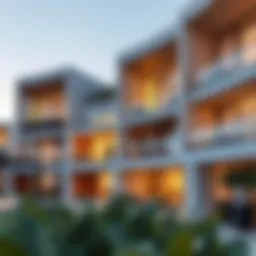 A stunning view of Privà Living architecture showcasing modern design elements.