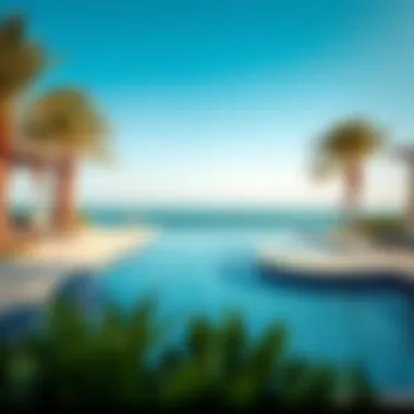 Exclusive private pool area with luxurious amenities