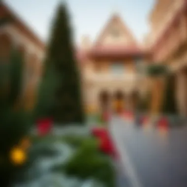 Decorative displays in Dubai during holiday season