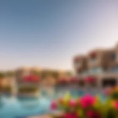 Luxurious community amenities including a swimming pool and recreational areas
