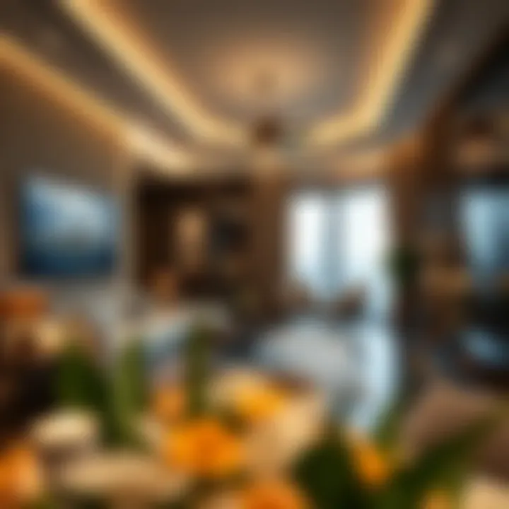 Stylish interiors of a residential unit illustrating the upscale living experience