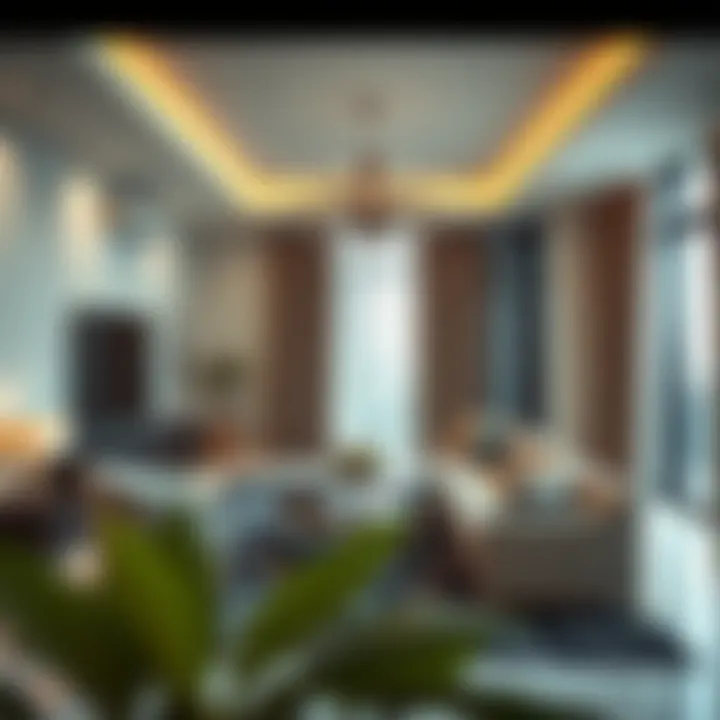 Luxurious interior of a residential unit in Reem Tower