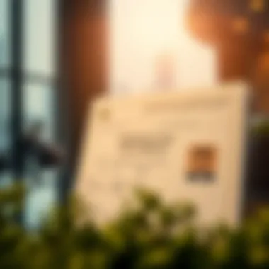 Illustration of a residence visa document