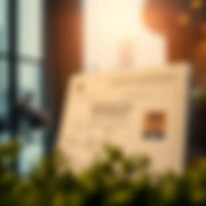 Illustration of a residence visa document