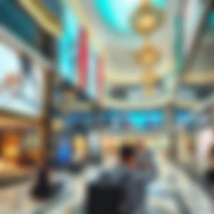 Diverse retail experience at Dubai Mall with luxury stores