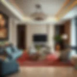 Luxurious living room in Savoy Suites