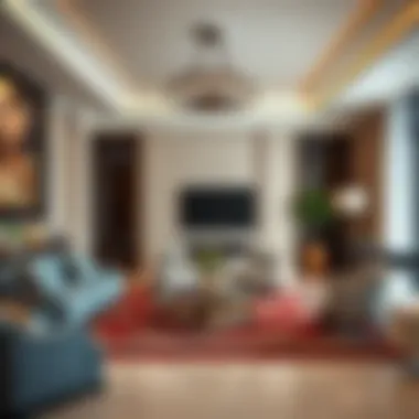 Elegant Living Room at Savoy Suites Luxurious living room in Savoy Suites