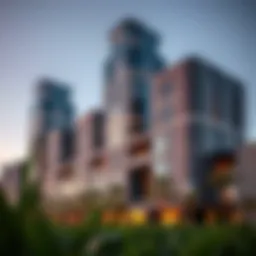 Exterior view of Sidra Tower showcasing its modern architecture