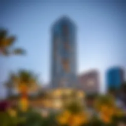 Stunning view of Socio Tower in Dubai Hills showcasing its modern design