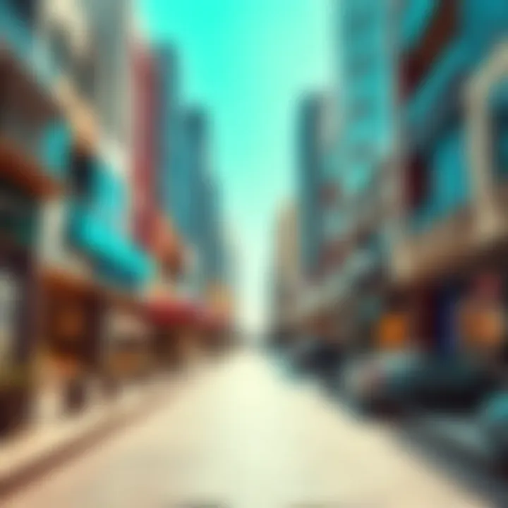 Vibrant commercial district in Sooq Mo'eriid