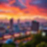 Panoramic view of Spinneys Golden Mile showcasing the vibrant skyline