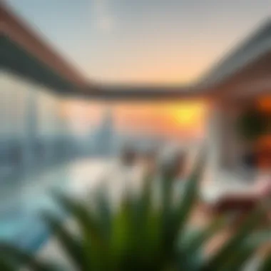 Luxury holiday home in Dubai overlooking the skyline