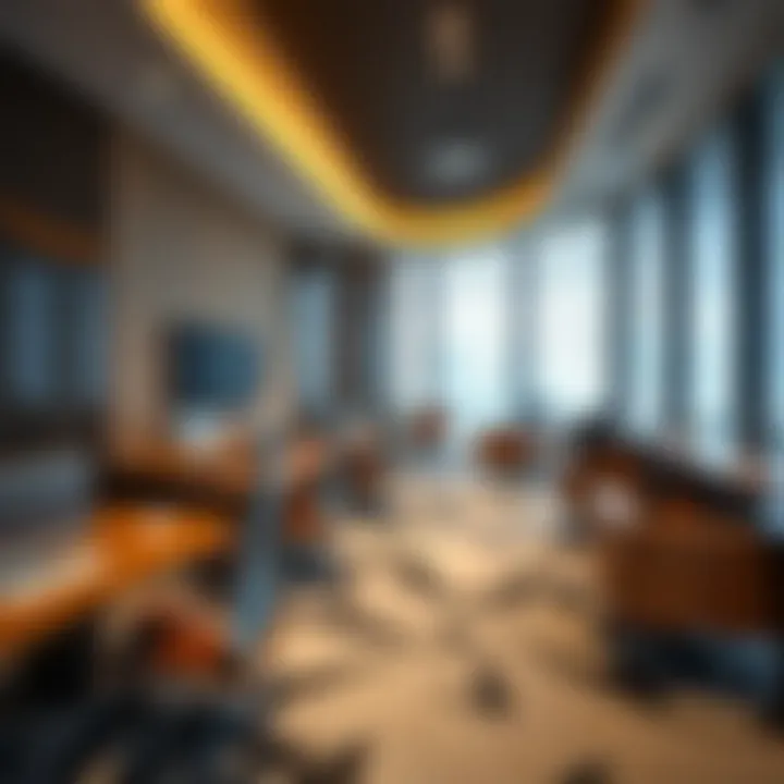 Business center equipped for professionals