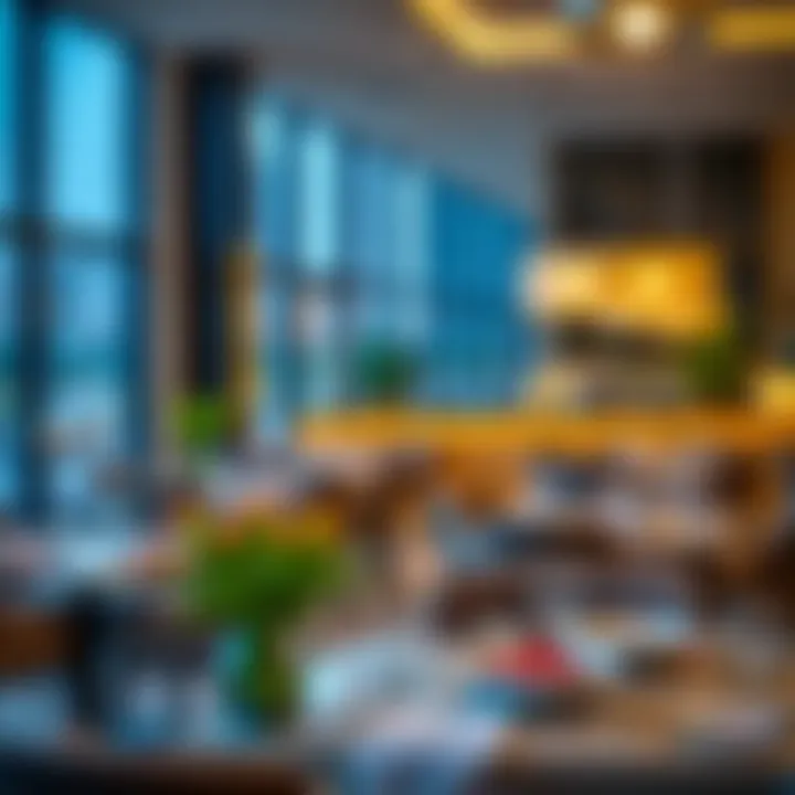 Dining area with exquisite breakfast offerings