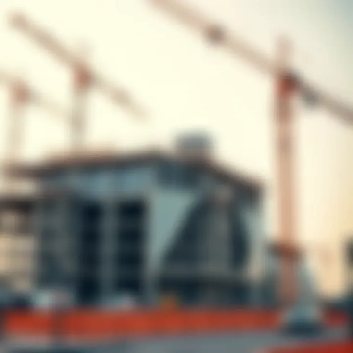 Construction site showcasing latest building technologies in Dubai